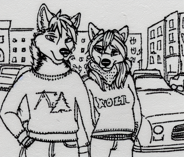 00312-1134468466-gvgtgm shading lineart drawing, anthro wolves with tail, female_male, eye contact, happy, sweater and jeans, heavy snow, city, c.png