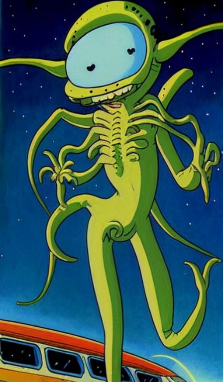 00472-3318494405-Very cute aliens, John Philip Falter, Very detailed painting, Matt Groening.jpg