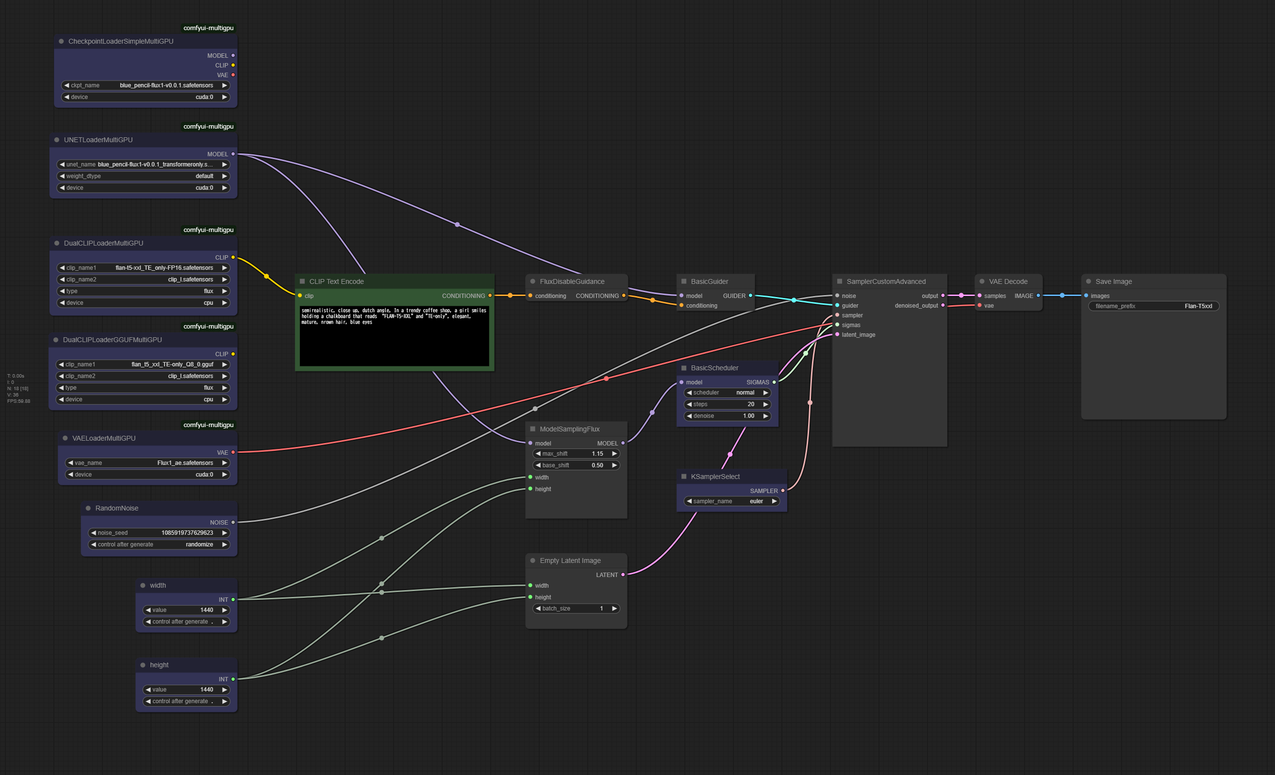 Flux1_MultiGPU sample workflow