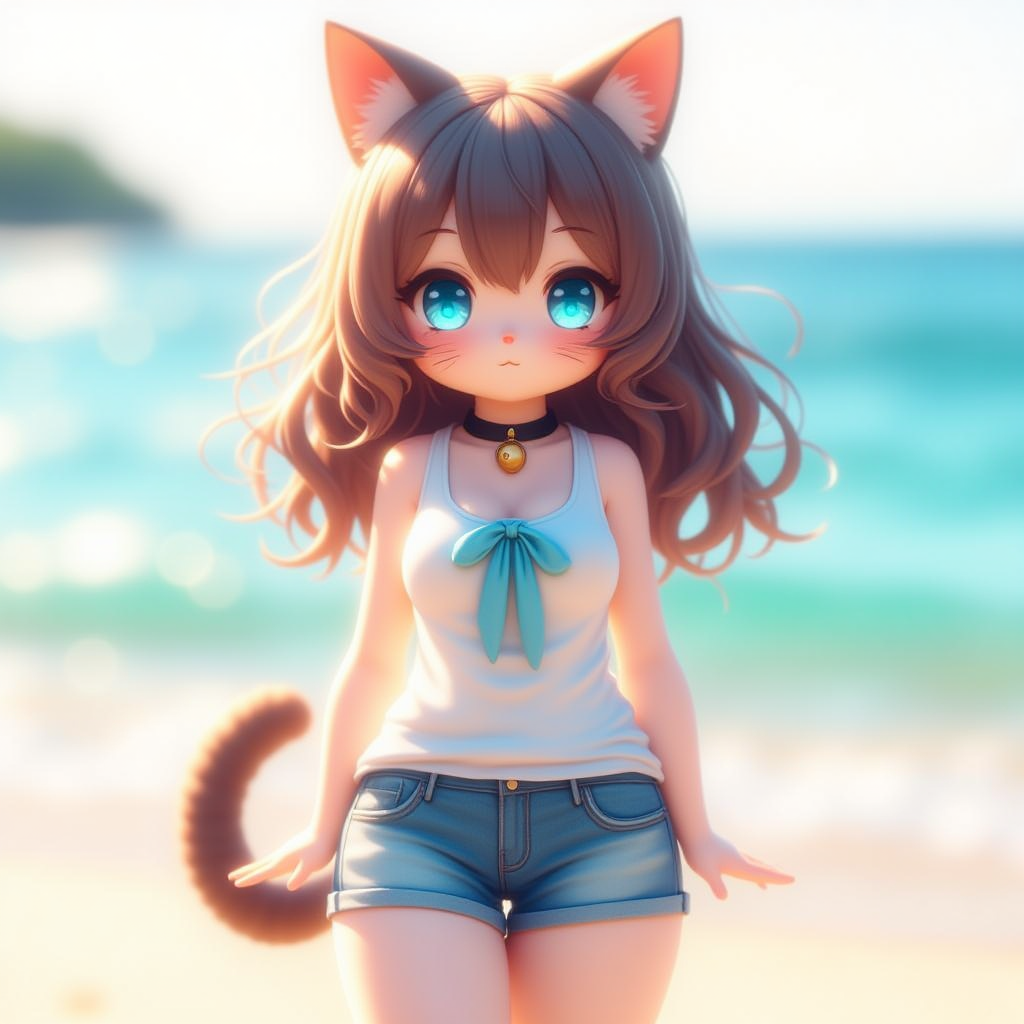 A cute catgirl appears!