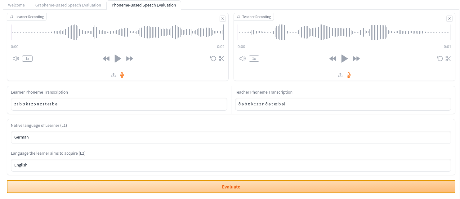 Phoneme-based pronunciation interface